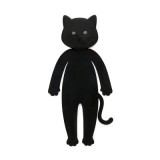 Miau! Fekete Cica Könyvlámpa, szilikon  (BALVI 27969)