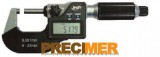 MIB Messzeuge Germany GmbH MIB 02030090 Digitális Mikrométer 2 mm-Es Orsóemelkedéssel,IP65 (Víz-És Porálló) 0-25/0,001mm