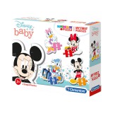 Mickey egér 4 az 1-ben Supercolor formapuzzle - Clementoni