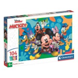 Mickey egér és barátai 104db-os supercolor puzzle - Clementoni