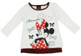 Mickey egér Hosszú ujjú kislány tunika Minnie egér mintával