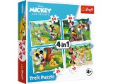 Mickey egér szép napja 4 az 1-ben puzzle - Trefl