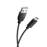 Micro USB adatkábel, töltőkábel, fekete, 1.2m, Bluestar