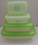 Microbox garnitúra 4db-os, dátumjelzős tetővel zöld (1592)