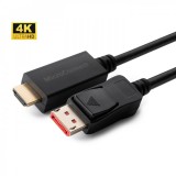 MicroConnect Displayport - HDMI 4K 60Hz kábel 3m (DP-HDMI-3004K)