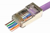 MicroConnect RJ45 FTP Cat6 csatlakozó dugó 50db átfűzős (KON506-50EZ)