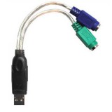 Microconnect USB - 2x PS2 átalakító (USBA2PS2)
