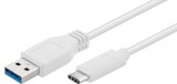 Microconnect USB C Gen 1 - USB 3.0 kábel 2m fehér (USB3.1CA2W)