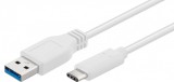Microconnect USB-C Gen 1 - USB 3.1 kábel 2m fehér (USB3.1CA2W)