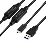 Microconnect USB C - USB 3.1 aktív kábel 10m (USB3.1CA10AMP)