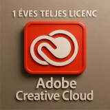 Microsoft Következő Generációs Adobe Creative Cloud 1 éves licenc AI funkciókkal Windows és Mac