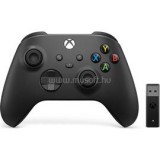 Microsoft Xbox Series Kiegészítő Vezeték nélküli kontroller fekete + vezeték nélküli adapter PC-hez (1VA-00002)
