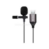 Mikrofon, Streamer USB Clip Microphone, Fekete (SANDBERG_126-19)