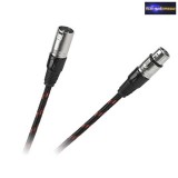 Mikrofonkábel, XLR kábel XLR dugó - XLR aljzat 5m