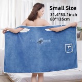 Mikroszálas felvehető női törölköző, zsebbel