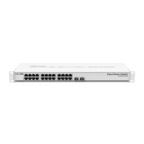 MIKROTIK Cloud Smart Switch 24x1000Mbps + 2x10Gbps SFP+, Fémházas, Rackes - CSS326-24G-2S+RM (CSS326-24G-2S+RM)
