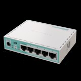 MikroTik hEX refresh E50UG vezetékes router (5x1000 Mbps, beltéri, 512 MB RAM, 128 MB NAND, RouterOS v7)