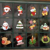 Mikulás és kesztyű mintás/35x50cm páraálló karácsonyi ablakdísz (IRIS_173-06)