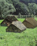 MIL-TEC 14205021 2-MEN TENT MINI PACK STANDARD 2 személyes Taktikai Sátor - Woodland/Terepszínű