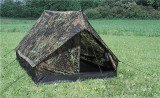 MIL-TEC 14206021 2-MEN TENT MINI PACK SUPER 2 személyes Taktikai Sátor - Flecktarn/Terepszínű