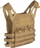 Mil-Tec Gen II Plate Carrier taktikai mellény coyote – MOLLE rendszerrel, állítható