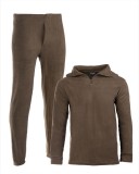 Mil-Tec Miltec BLACK THERMOFLEECE UNDERWEAR WITH ZIPPER - aláöltöző szett, olíva zöld, méret: L