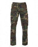 MIL-TEC US BDU Ripstop Slim-Fit nadrág - Woodland