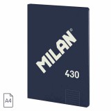 MILAN glued A4 with lined paper, blue (MI57242G48B)