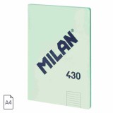 MILAN glued A4 with lined paper, green (MI57242G48GR )