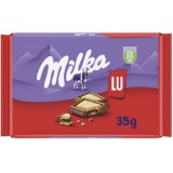 Milka LU Kekszes alpesi tejcsokoládé 35g