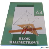 Milliméter papír, A4, 50 lap, STEPA