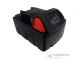 Milwaukee 2198323,  48-11-1815,  48-11-1815N 18V, 3000mAh, utángyártott RealPower Li-ion akku