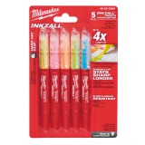 Milwaukee INKZALL Szövegkiemelő Színes (5 darabos kiszerelés) 1 db - 48223206