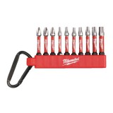 Milwaukee Karabineres Shockwave bit 10 részes - 4932480941