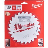 Milwaukee Körfűrészlap hordozható gépekhez (Fához) 165x20x2.2x24 ATB - 1 db - 4932471294