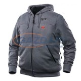 MILWAUKEE M12 HH GREY3-0 (XL) fűthető kapucnis pulóver töltő és akku nélkül, méret: XL