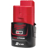 Milwaukee M12B2 REDLITHIUM™-ION AKKUMULÁTOR  12 V, 2,0 AH