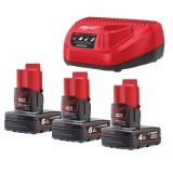 Milwaukee M12NRGO1-643 OPE (akkum. és töltő szett) - 4932492932