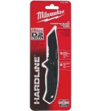 Milwaukee Összecsukható kés, fogazott élű, D2 acél, fekete  - 1 db
