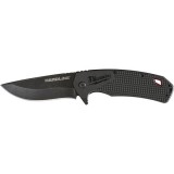 Milwaukee Összecsukható kés sima élű 89 mm, D2 acél, fekete - 1 db - 4932492453
