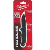 Milwaukee Összecsukható kés, sima élű, D2 acél, fekete - 1 db