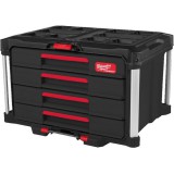 Milwaukee PACKOUT Tároló Láda 4 fiókos - 4932493189