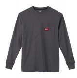 milwaukee póló l s.szürke hosszú ujjú zsebes wtlsg-l (4932493040)