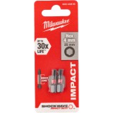 Milwaukee Shockwave bit Hex4 25mm-2db