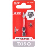 Milwaukee Shockwave bit TX15 50mm-1db