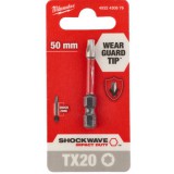 Milwaukee Shockwave bit TX20 50mm-1db bitfej - 4932430876
