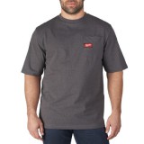 Milwaukee WTSSG-XXL Rövid ujjú zsebes póló Sötétszürke - 4932493012