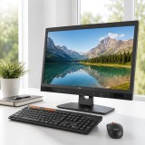 Minden egyben AIO PC Fujitsu Esprimo K558 i5-8400T/8GB/256GB SSD/USB/Cam/DVD-RW/FHD/24" + bill + egér