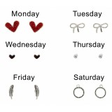 Minden napra más fülbevaló szett