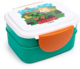 Minecraft mintás ételhordó, uzsonnás doboz szett, evőeszközökkel, Bento, Minecraft SSS… BOOM